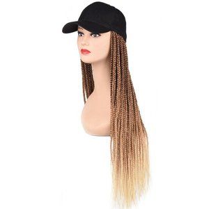 24" inch Ombre Braided Box Braids Baseball Cap